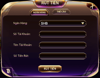 Các hình thức rút tiền GemWin
