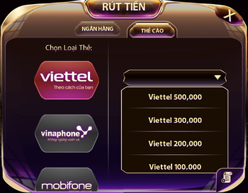 Hướng dẫn rút tiền GemWin hình thức Thẻ Cào
