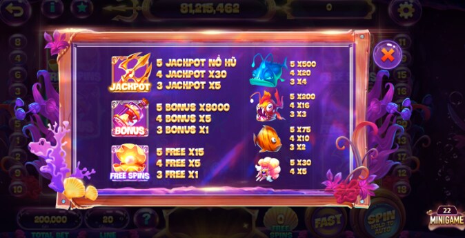 Cách chơi game nổ hũ thuỷ cung Gemwin