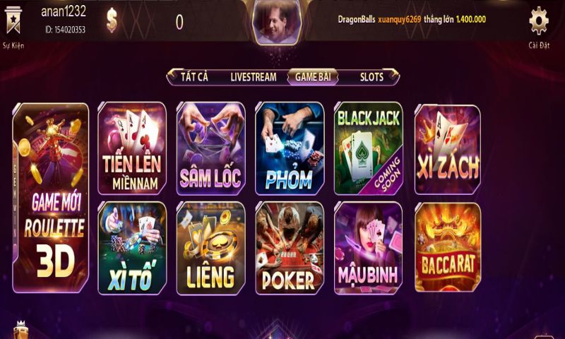 Game bài đổi thưởng Liêng GemWin có đồ họa 3D sắc nét
