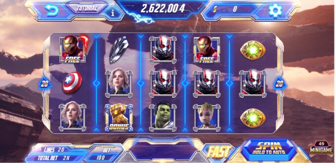giới thiêu về game nổ hũ Avengers GemWin