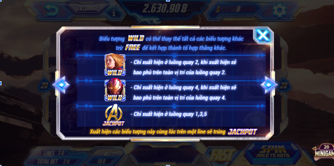 Luật chơi game nổ hũ avengers gemwin
