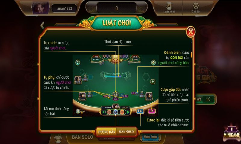 Luật chơi game bài đổi thưởng Xì dách GemWin